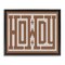 Stupell Industries Mosaic Style Howdy in Brown Floating Frame By Lettered and Lined